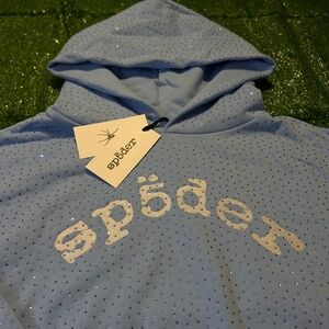 VVS blue sp5der hoodie